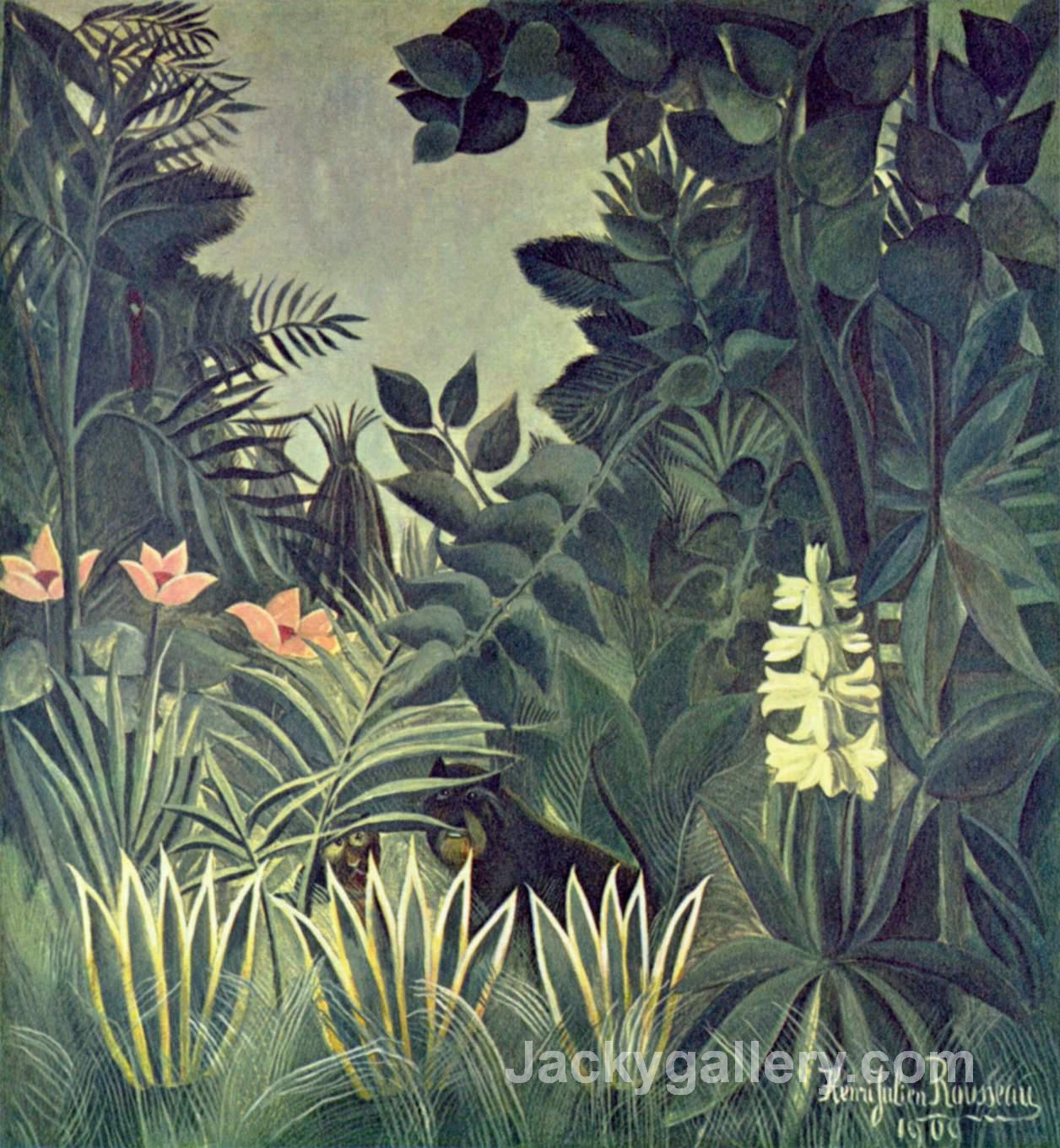 The Equatorial Jungle by Henri Rousseau paintings reproduction